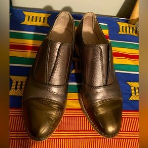 Gold & bronze oxfords